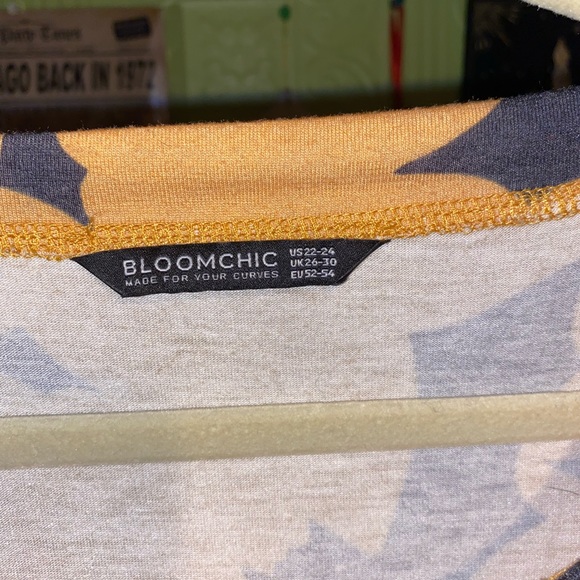 BloomChic Halloween Bat Print Pajama Set 3x 22/24 Orange and Black - Picture 2 of 10